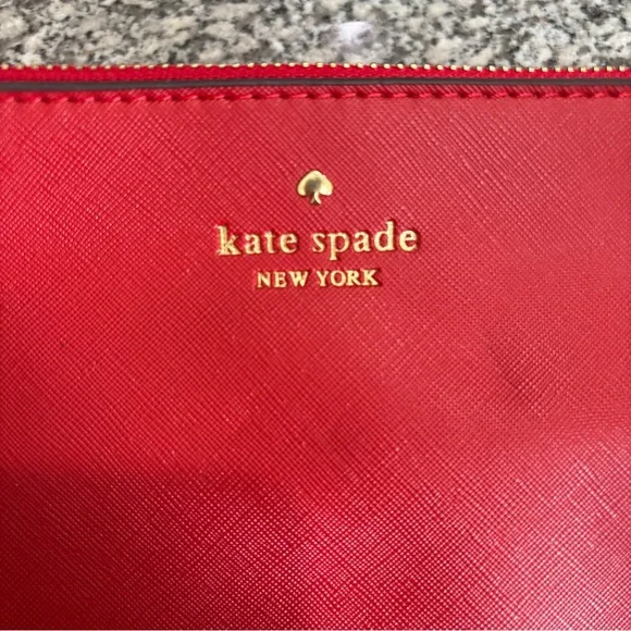 Kate Spade  Red Leather Wristlet - Picture 9 of 11